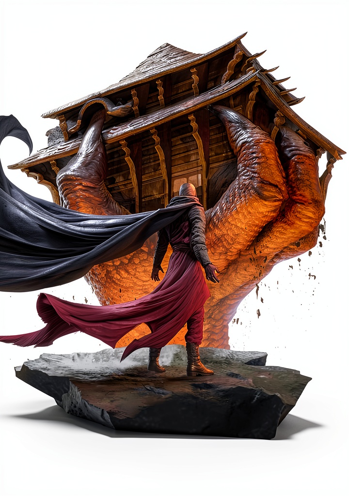 eBook display on a tablet showing fantasy artwork