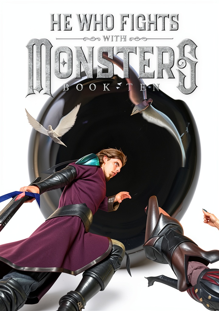 He Who Fights with Monsters Book 10 cover on a Kindle device