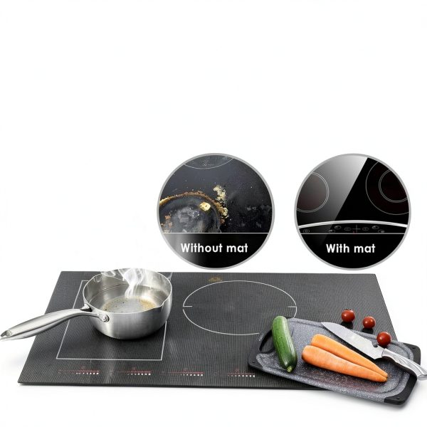 Cook's Aid Large Translucent Induction Cooktop Protector Mat 20.4x30.7-1