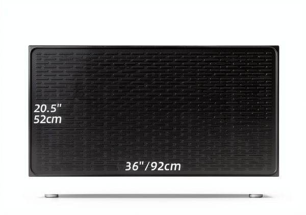 LOPNUR Electric Stove Cover 36x20.5 Inch Black Silicone Protector-1