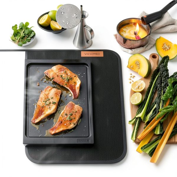 Fireproof Stove Cover VIESEMBO 28.5×20in Resistant Glass Protector-3