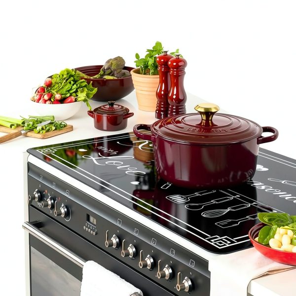 Black Stove Cover BZFJZG 28x20in Protector for Electric Cooktops-4