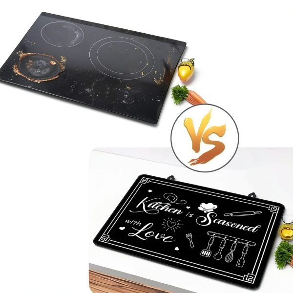 Black Stove Cover BZFJZG 28x20in Protector for Electric Cooktops-1