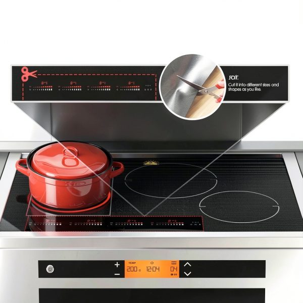 Cook's Aid Large Translucent Induction Cooktop Protector Mat 20.4x30.7-2