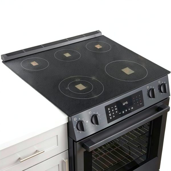KR KitchenRaku Large Induction Cooktop Protector Mat Pure Black-5