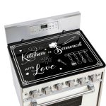 Black Stove Cover BZFJZG 28x20in Protector for Electric Cooktops-0