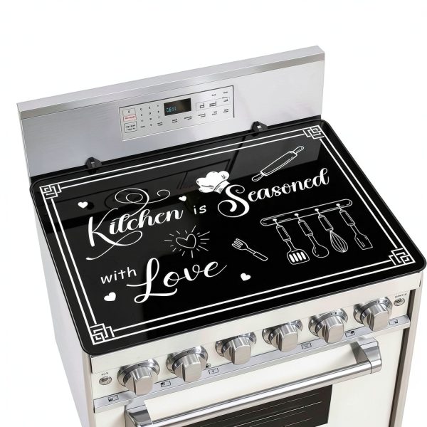 Black Stove Cover BZFJZG 28x20in Protector for Electric Cooktops-0