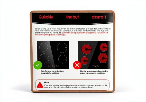 KR KitchenRaku Large Induction Cooktop Protector Mat Pure Black-4