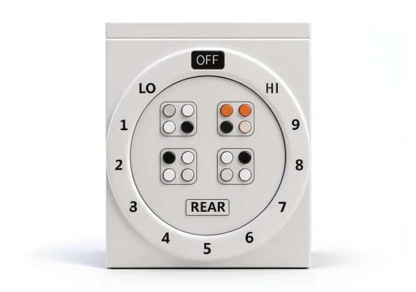 MANWU 6 Stove Dials Sticker – Black Print on Clear Vinyl, 6‑Piece Set-1