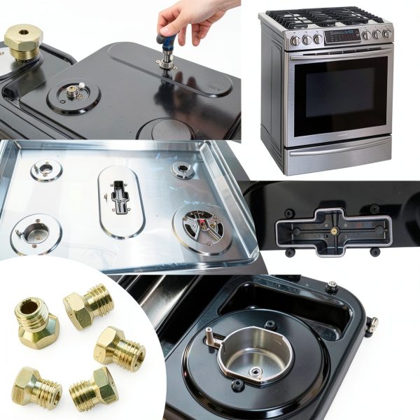 36Pcs Range Stove Oven Orifice Conversion Kit, Propane Lp Natural Gas Brass Jet Burner Nozzle Replacement Parts M6x0.75 mm Gas Spray Tip 0.3/0.4/0/7/0.8/0.9/1.0/1.1/1.2/1.5/1.7/1.9mm-3