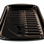 GE Broiler Pan Large 12-3/4 x 16-1/2 Black Painted Cooktop Accessory-0