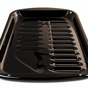 GE Broiler Pan Large 12-3/4 x 16-1/2 Black Painted Cooktop Accessory-0