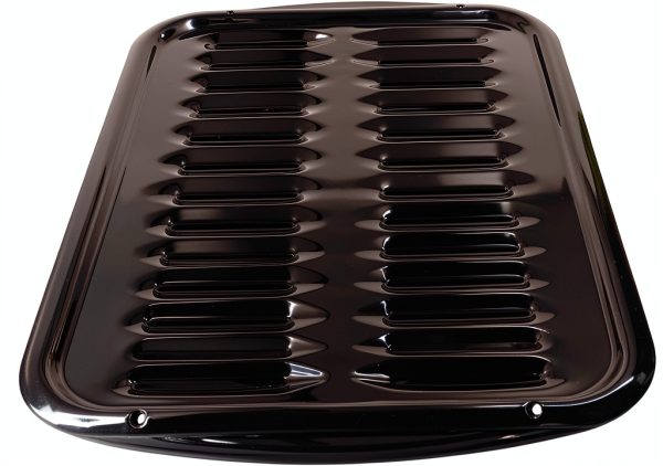 GE Broiler Pan Large 12-3/4 x 16-1/2 Black Painted Cooktop Accessory-1