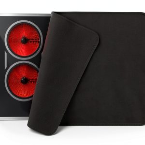 FLASLD Fireproof Stove Top Cover 21x29.5in Black Glass Protector-0
